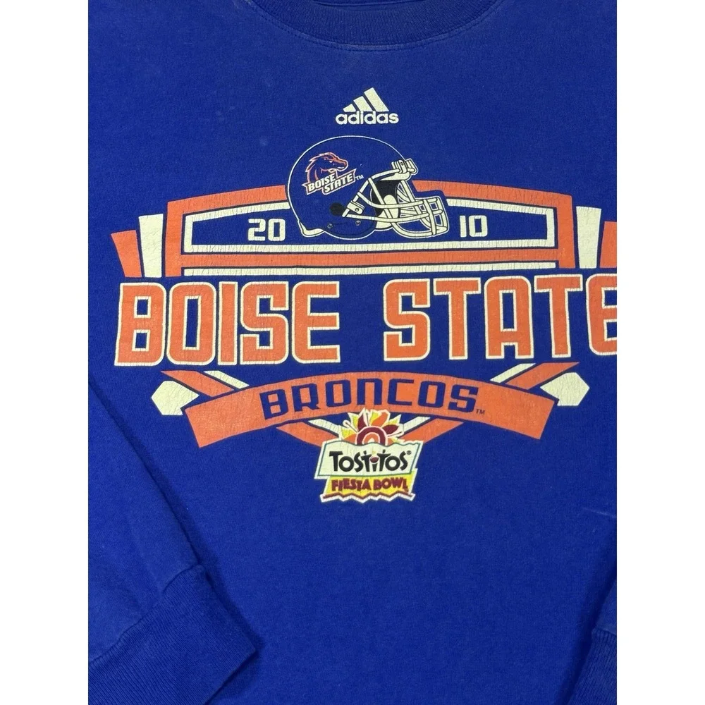 Boise State Broncos 2009-2010 Fiesta Bowl Perfect Season Adidas Long Sleeve S